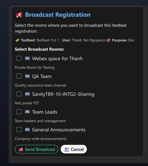Broadcast Selection